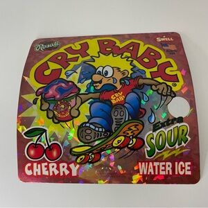 Vintage Cry Baby Extra Sour Cherry Vinyl Decal 2 Pack